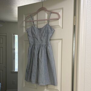 Free People Blue and White Striped Dress